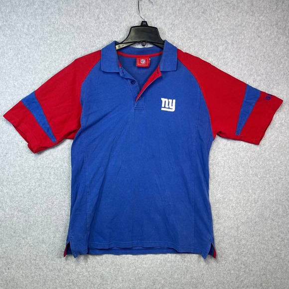 New York Giants Other - Vintage New York Giants Polo Men's Red Blue Football NFL Short Sleeve Shirt